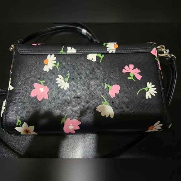 Kate Spade Black Floral Women's Bag, Brand New!! - Picture 3 of 7